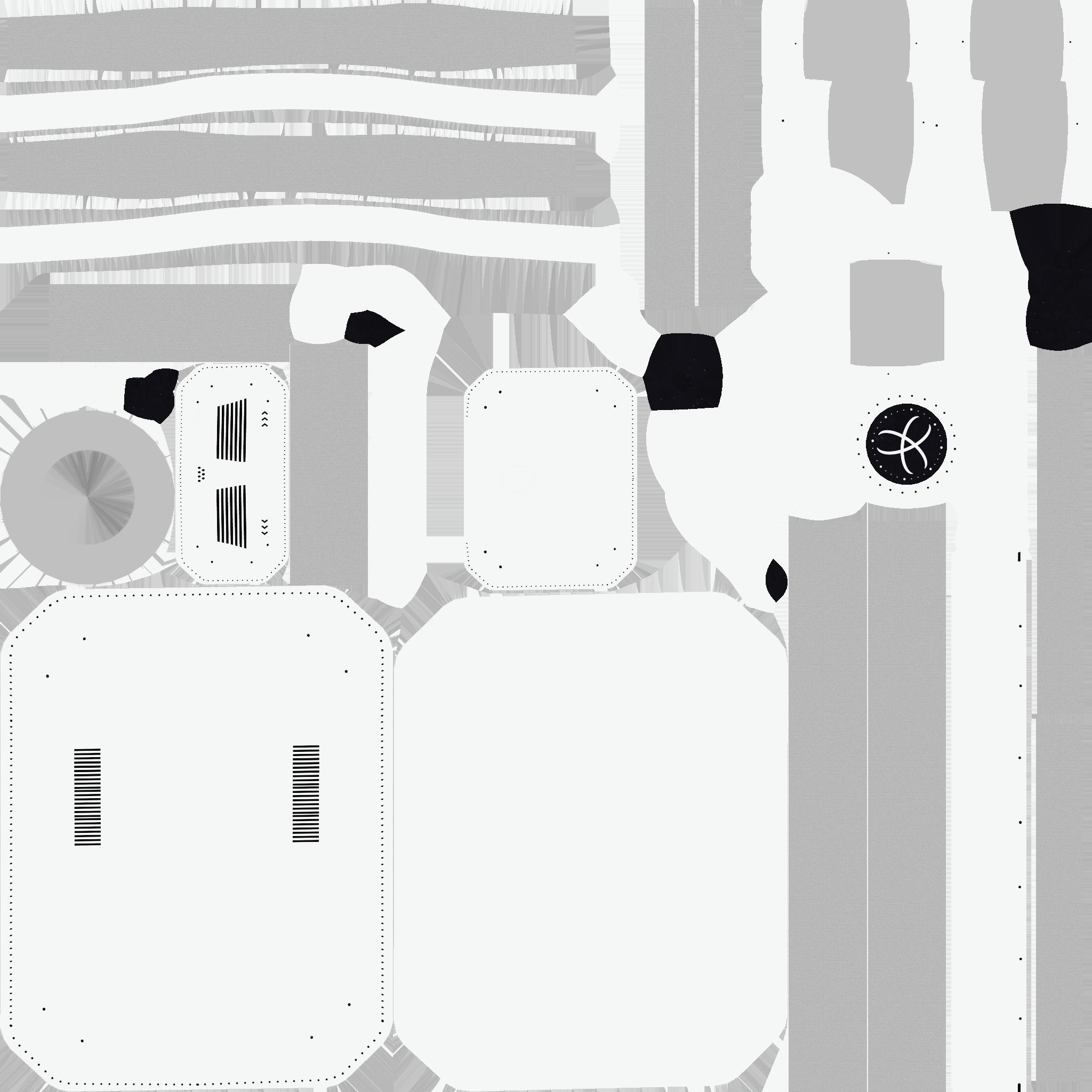 SciFi Backpack I10 Aluminum - Fashion Character Design Low-poly 3D model_21