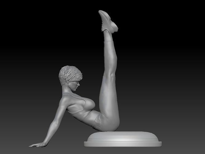 FITNESS GIRL 3 3D print model