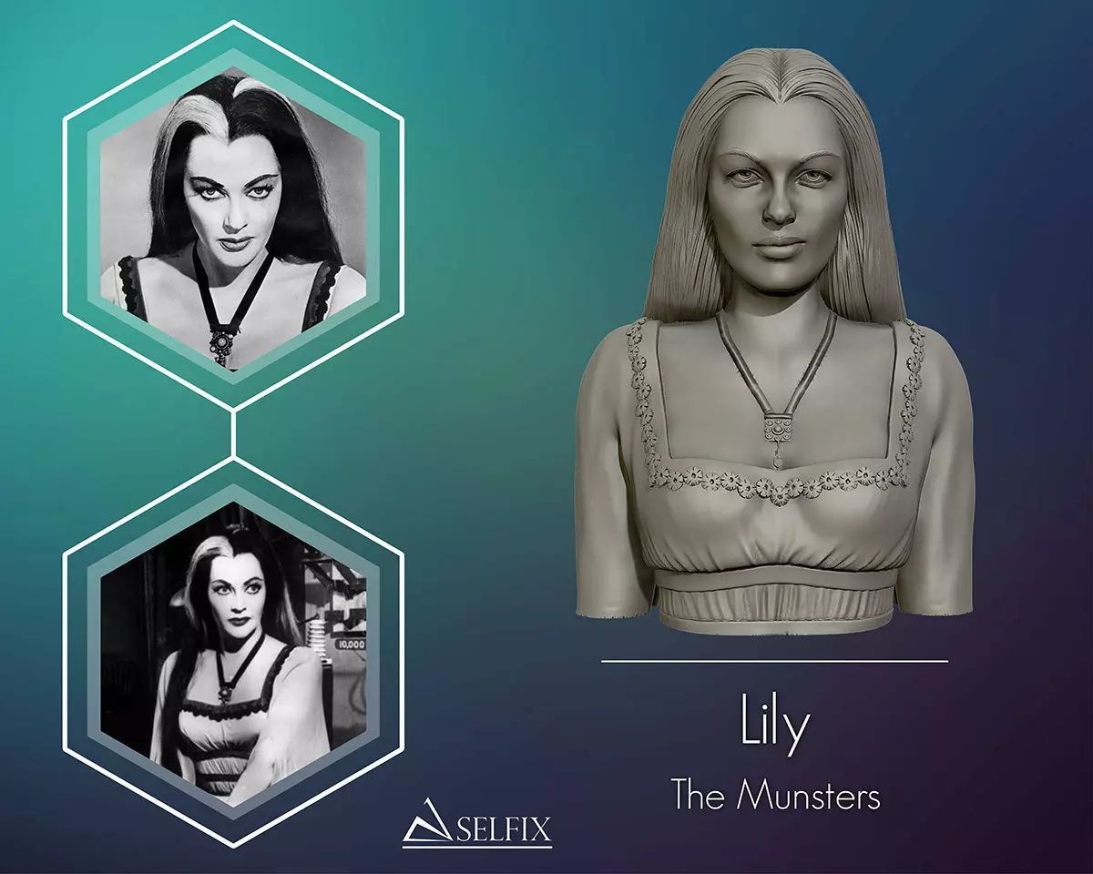 Lily from the munsters 3D print model_0
