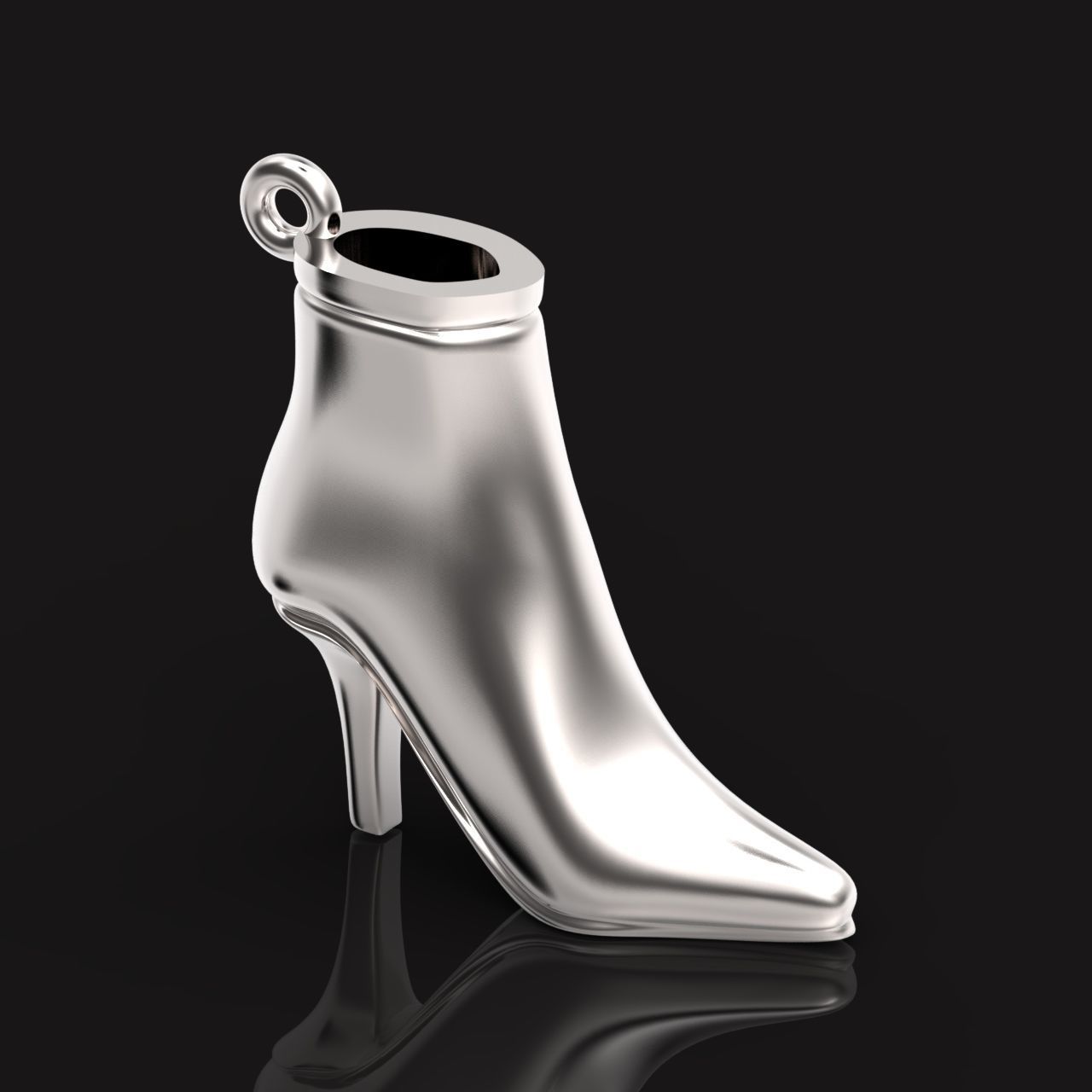 fashionable stylish pendant women boots 3D print model_13