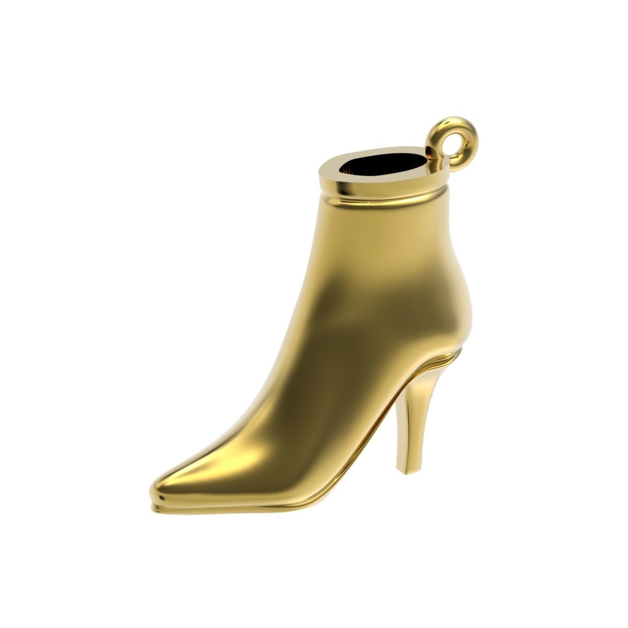 fashionable stylish pendant women boots 3D print model_5