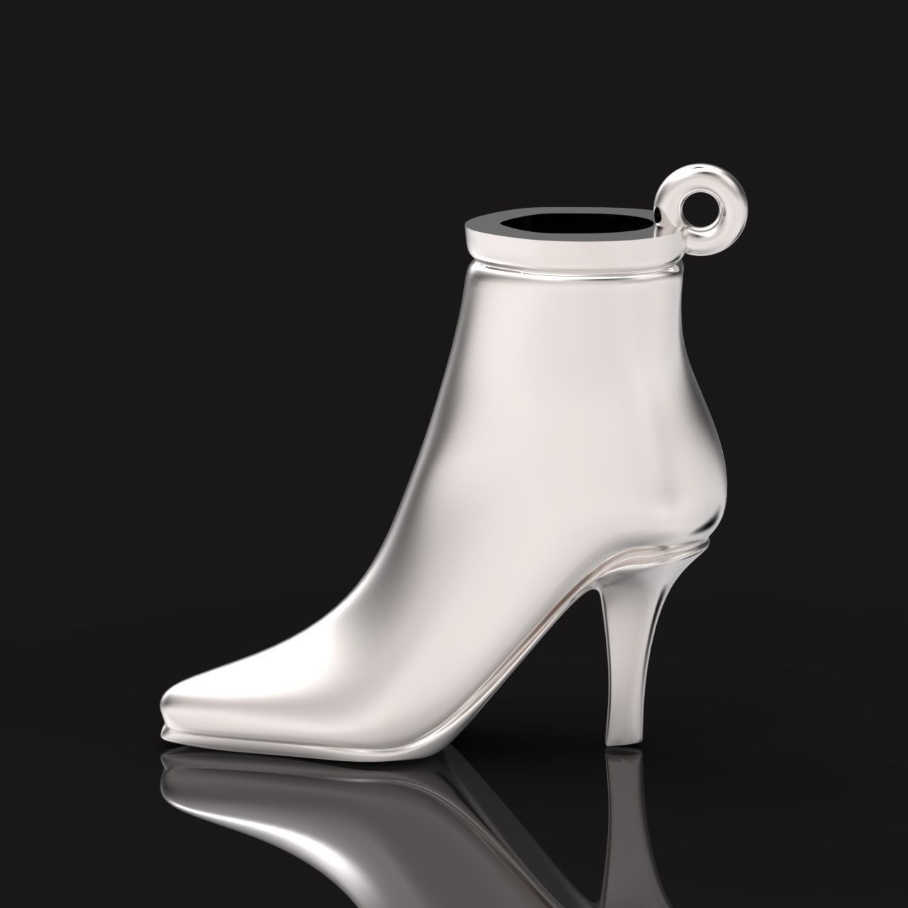 fashionable stylish pendant women boots 3D print model_4