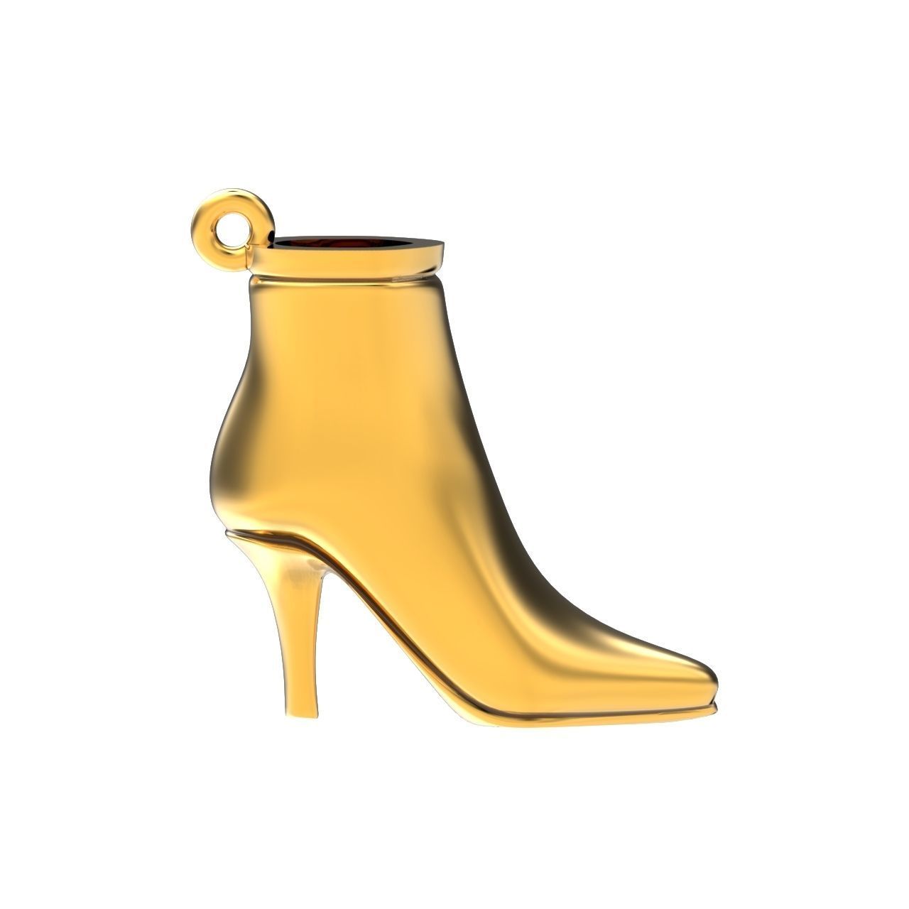 fashionable stylish pendant women boots 3D print model_7