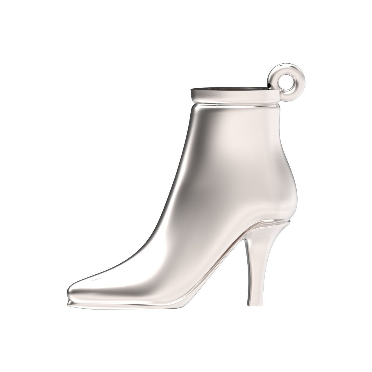 fashionable stylish pendant women boots 3D print model_11