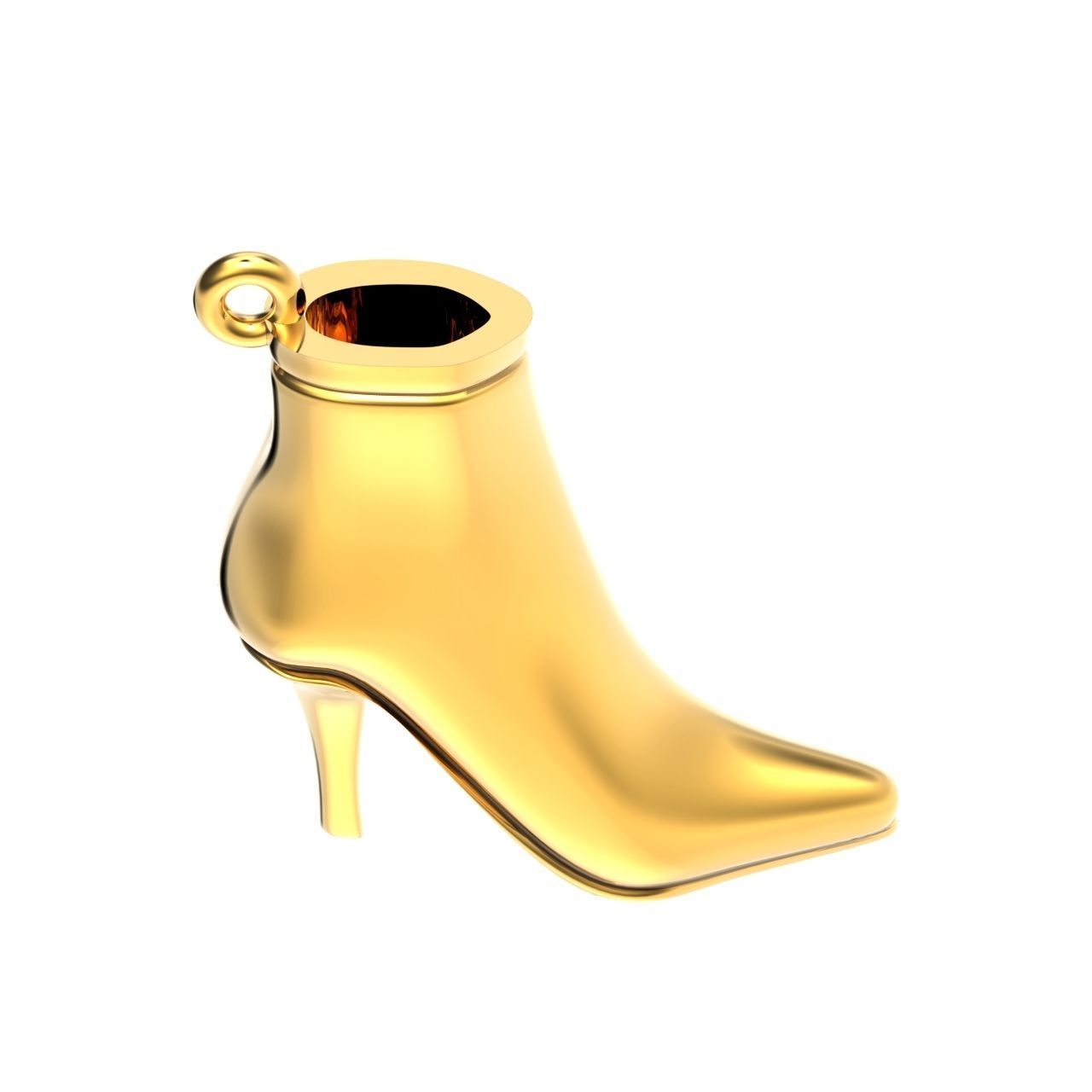fashionable stylish pendant women boots 3D print model_9