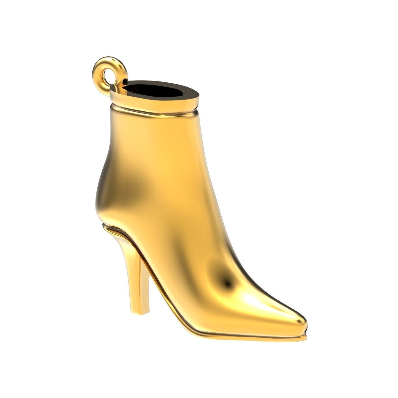 fashionable stylish pendant women boots 3D print model_8
