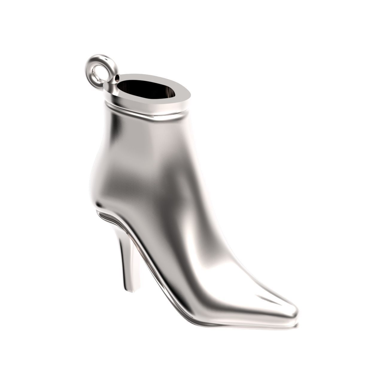 fashionable stylish pendant women boots 3D print model_12
