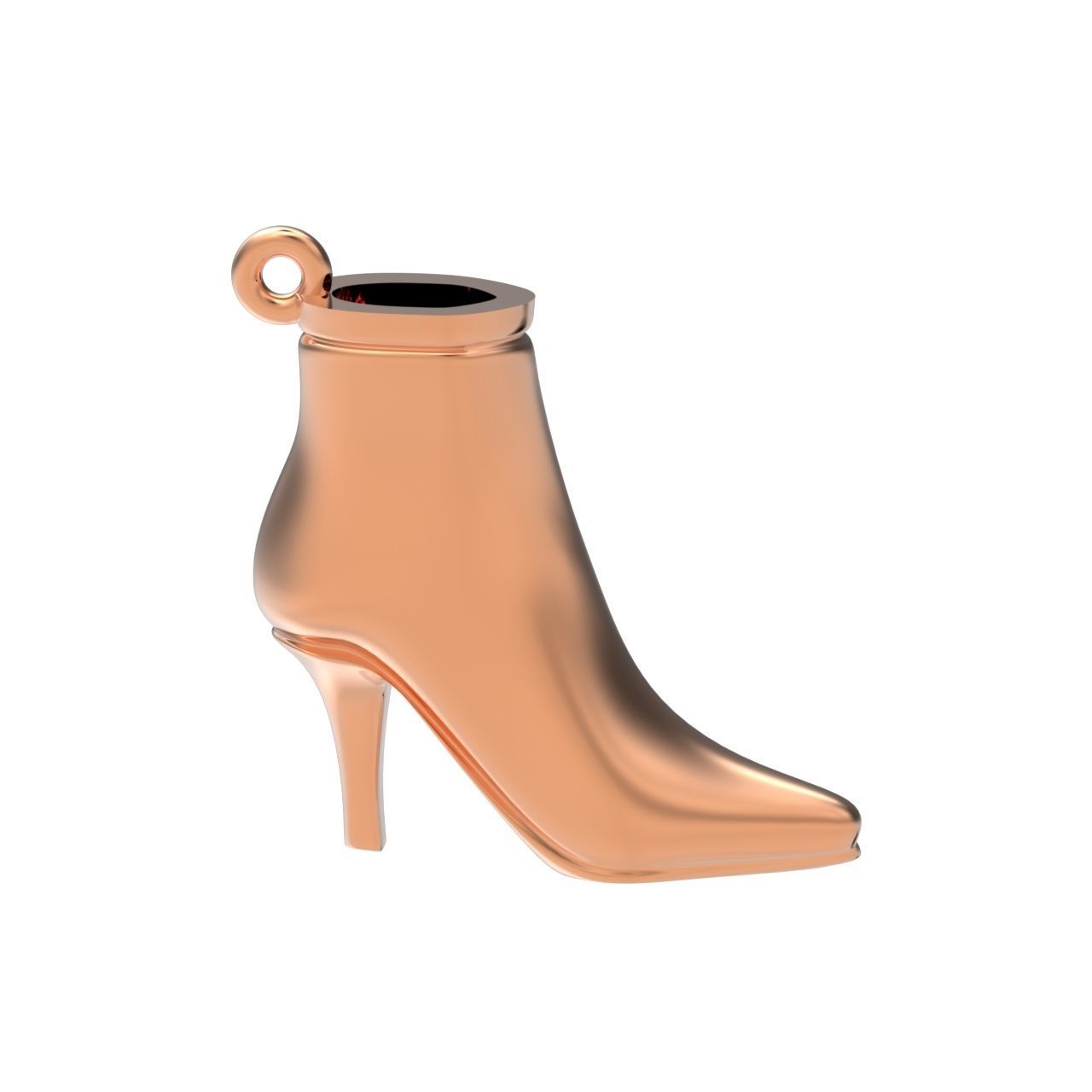 fashionable stylish pendant women boots 3D print model_1