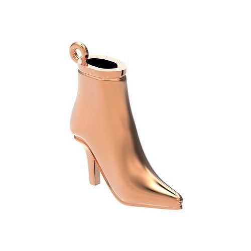fashionable stylish pendant women boots 3D print model