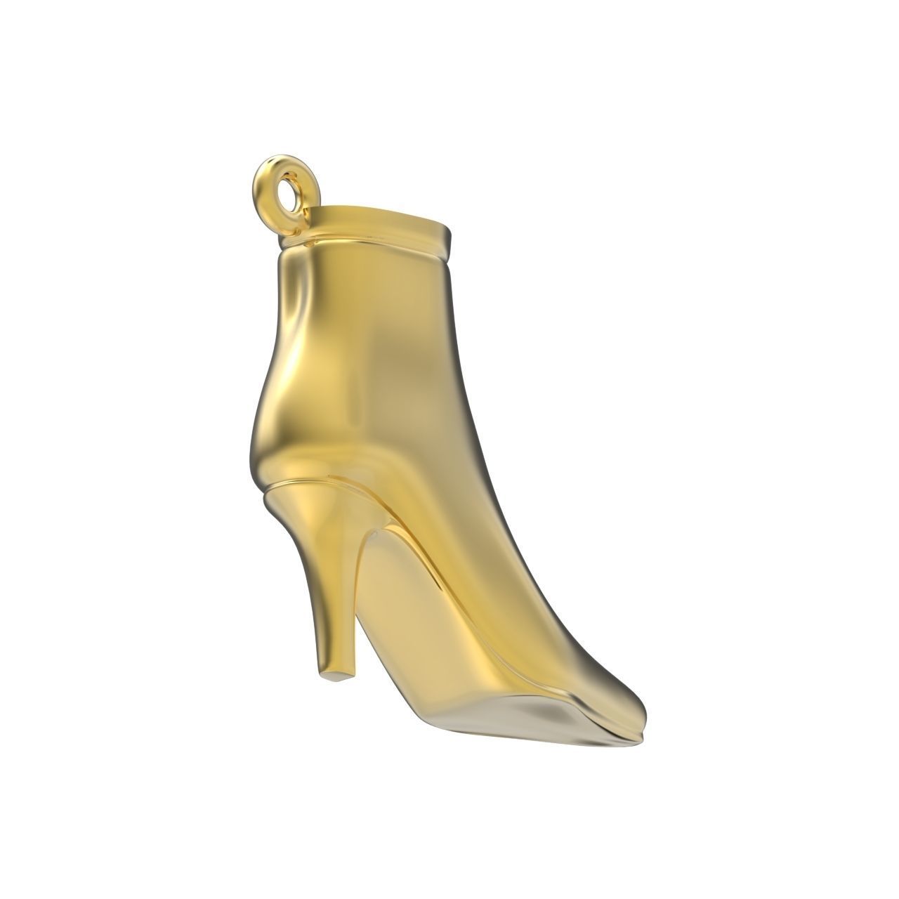 fashionable stylish pendant women boots 3D print model_6