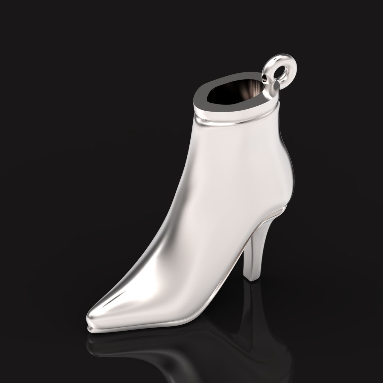 fashionable stylish pendant women boots 3D print model_15