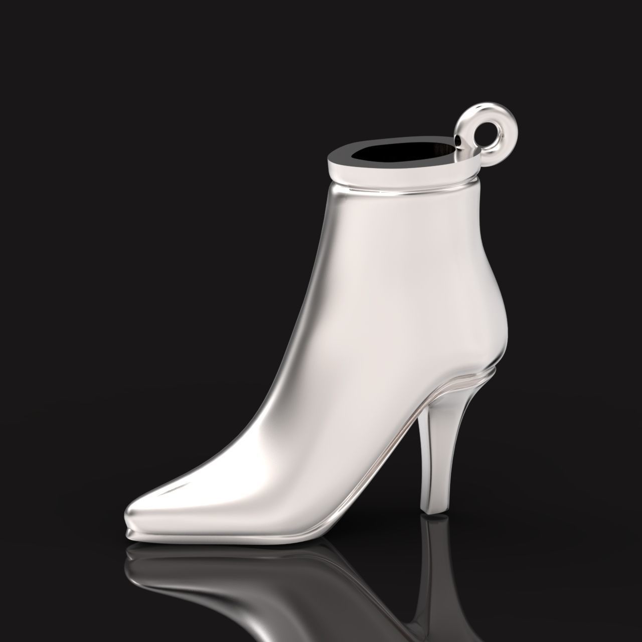fashionable stylish pendant women boots 3D print model_34