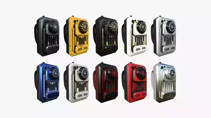 10 SciFi Backpack I Collection - Fashion Character Design 