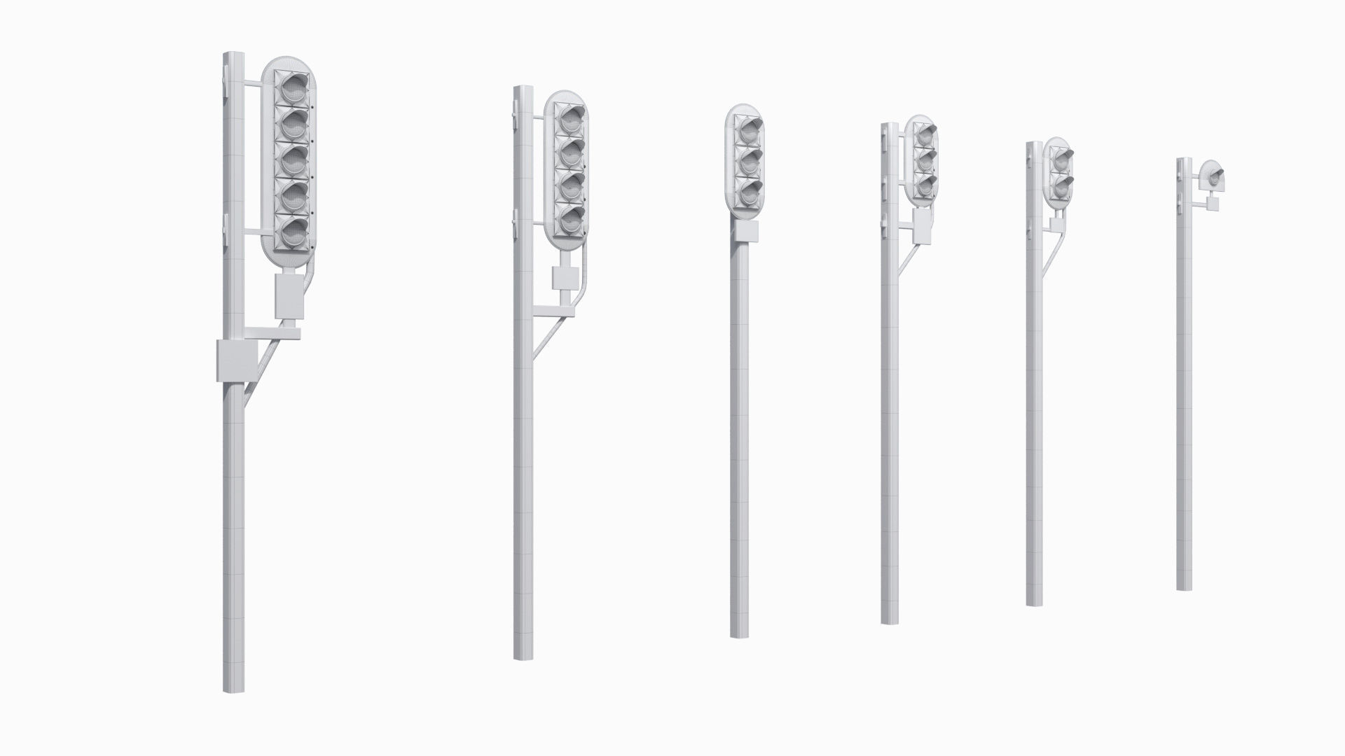 Railway Elements Pack 3D model_71