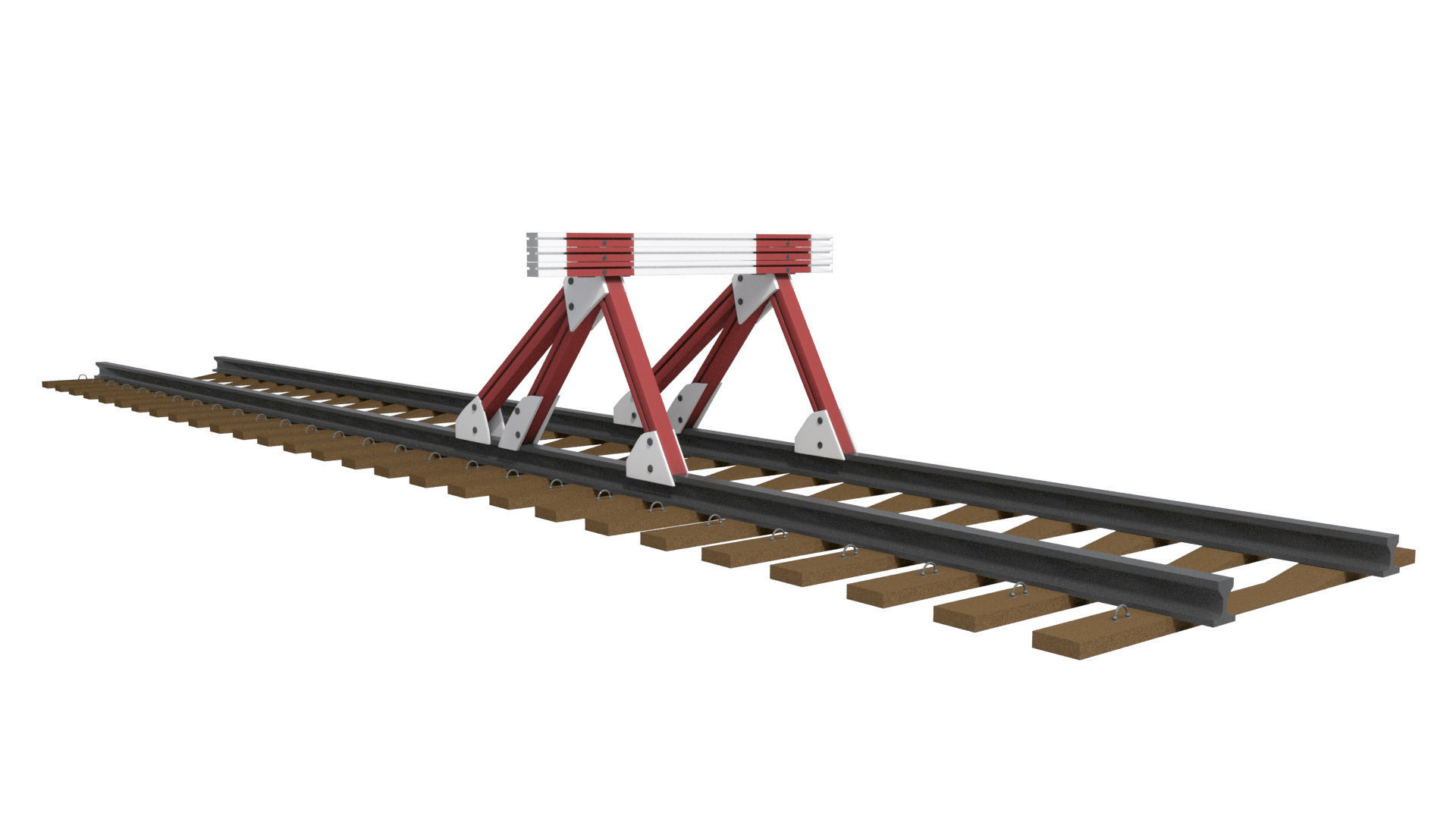 Railway Elements Pack 3D model_14