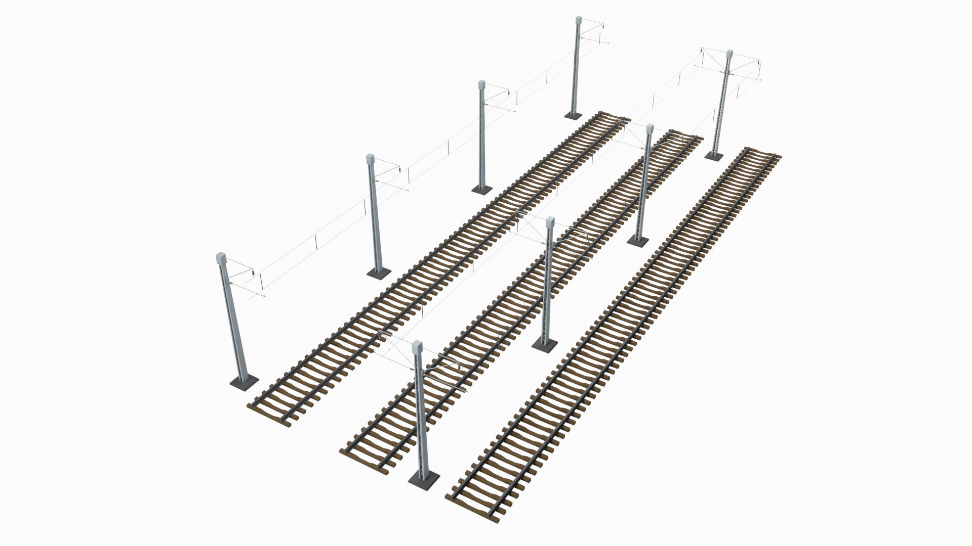 Railway Elements Pack 3D model_66
