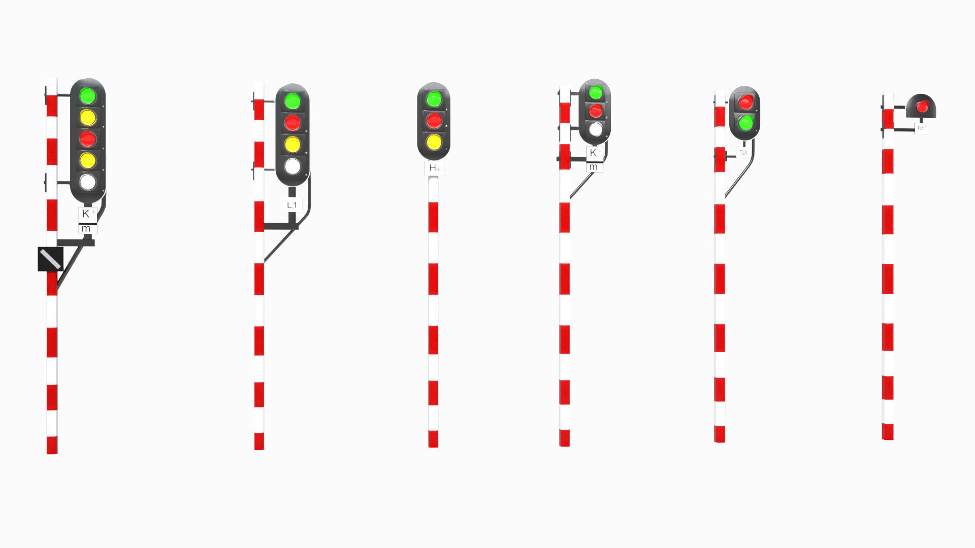 Railway Elements Pack 3D model_72