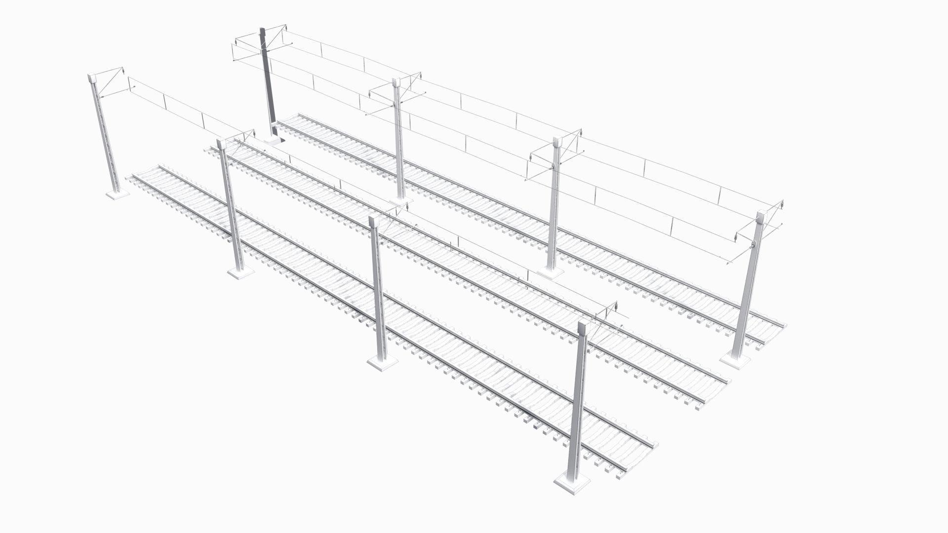 Railway Elements Pack 3D model_67