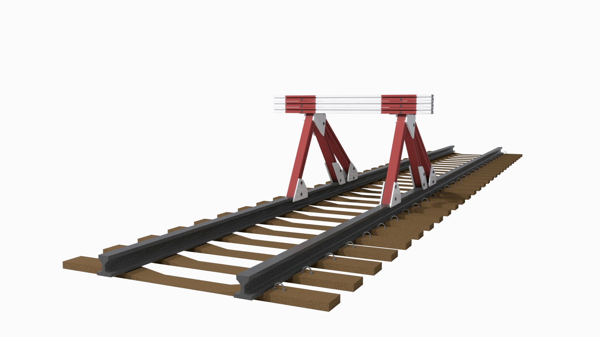 Railway Elements Pack 3D model_16
