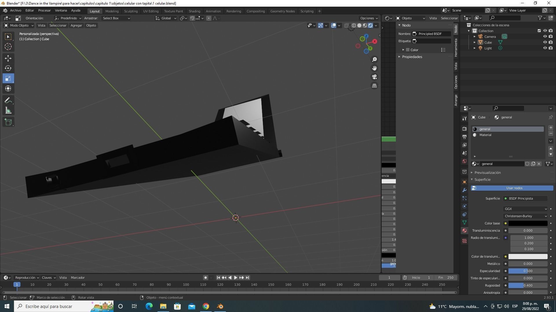celular cell phone 3D model_1