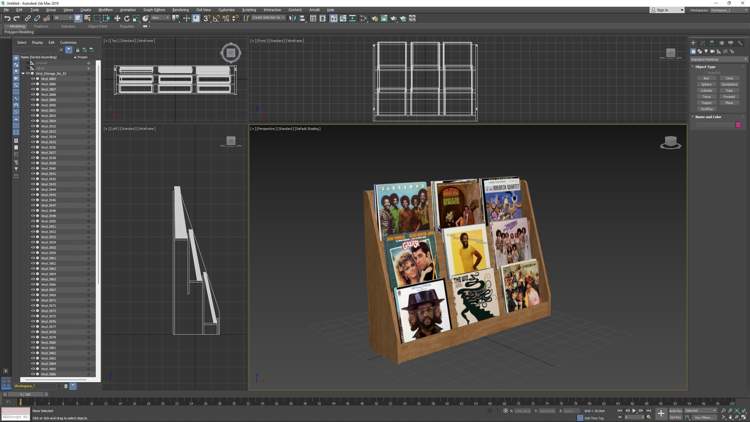 Vinyl Storage No52 3D model_12