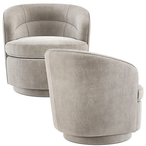 West Elm Viv Swivel Chair 3D model 3