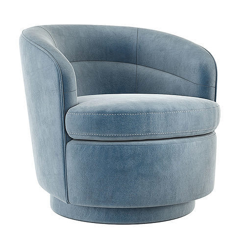 West Elm Viv Swivel Chair 3D model 5