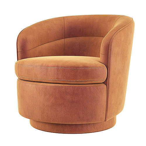 West Elm Viv Swivel Chair 3D model 7