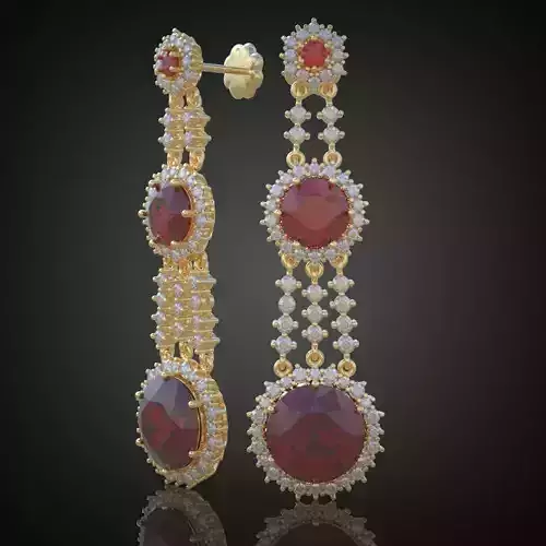 Earring 3D model 3D printable model 0099