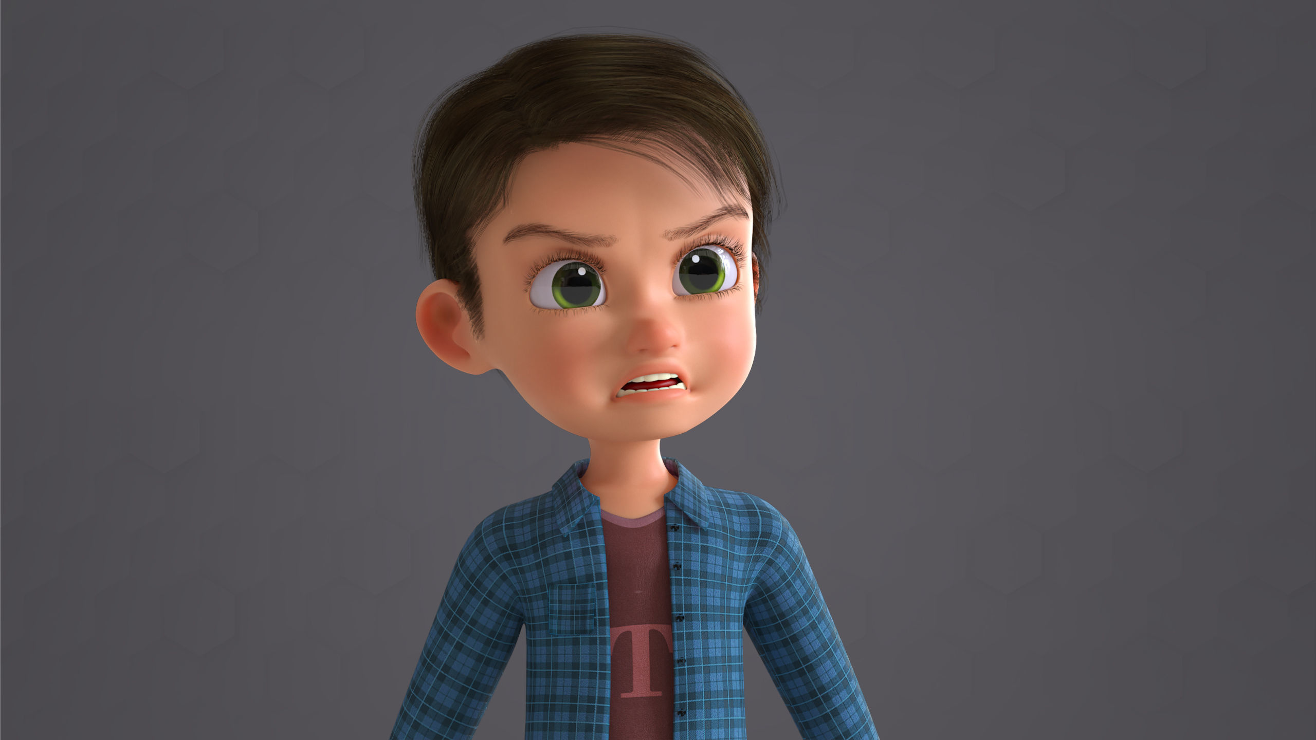 CARTOON CUTE BOY BLENDER VERSION 3D model_13
