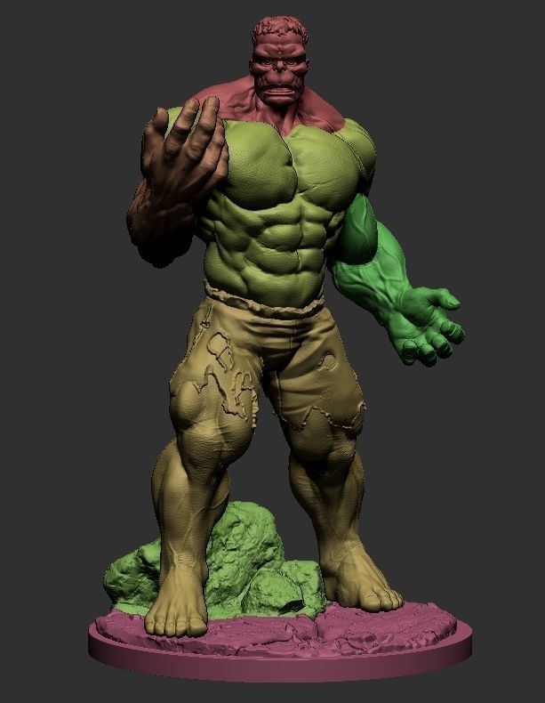 MARVEL - IMMORTAL HULK 3D print model 3D print model_10