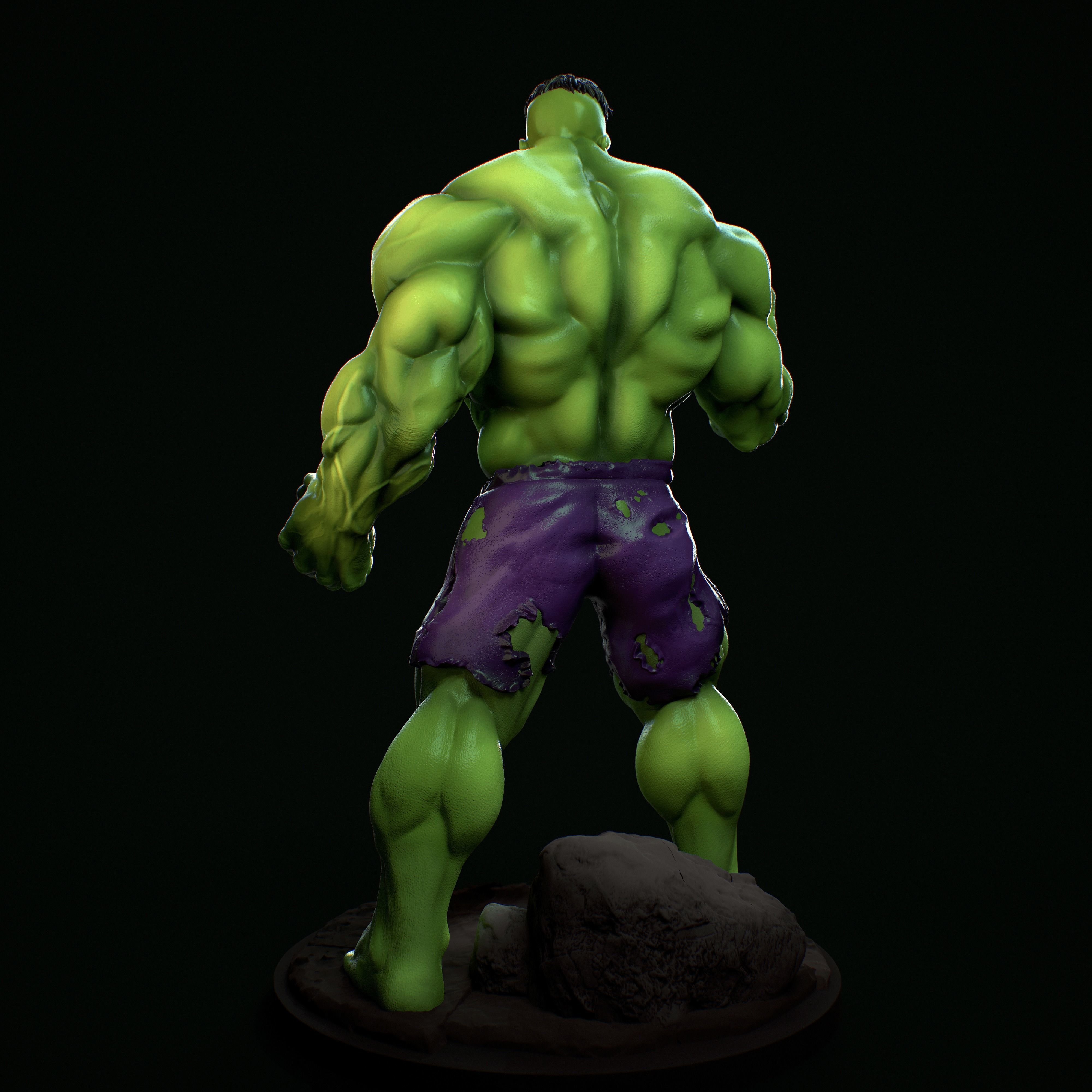 MARVEL - IMMORTAL HULK 3D print model 3D print model_3