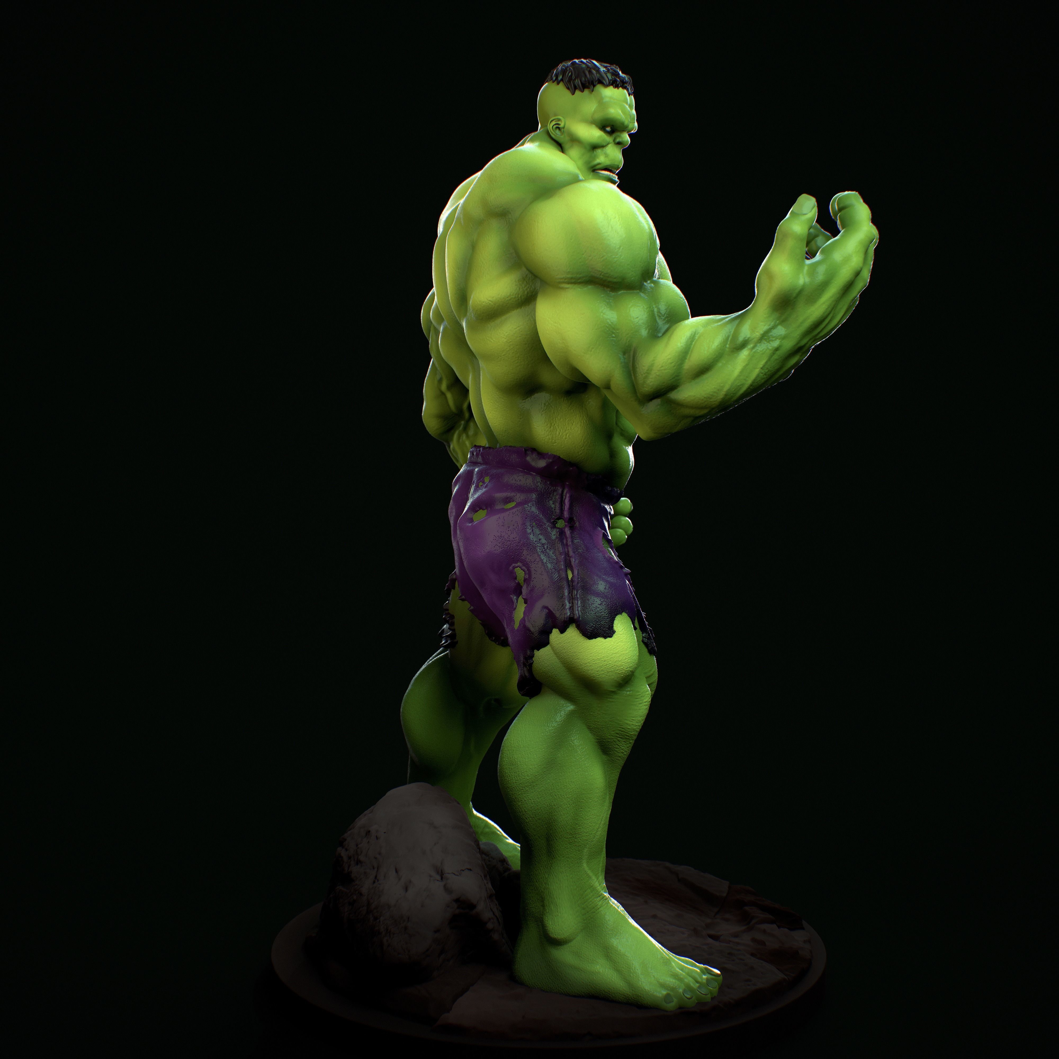 MARVEL - IMMORTAL HULK 3D print model 3D print model_4