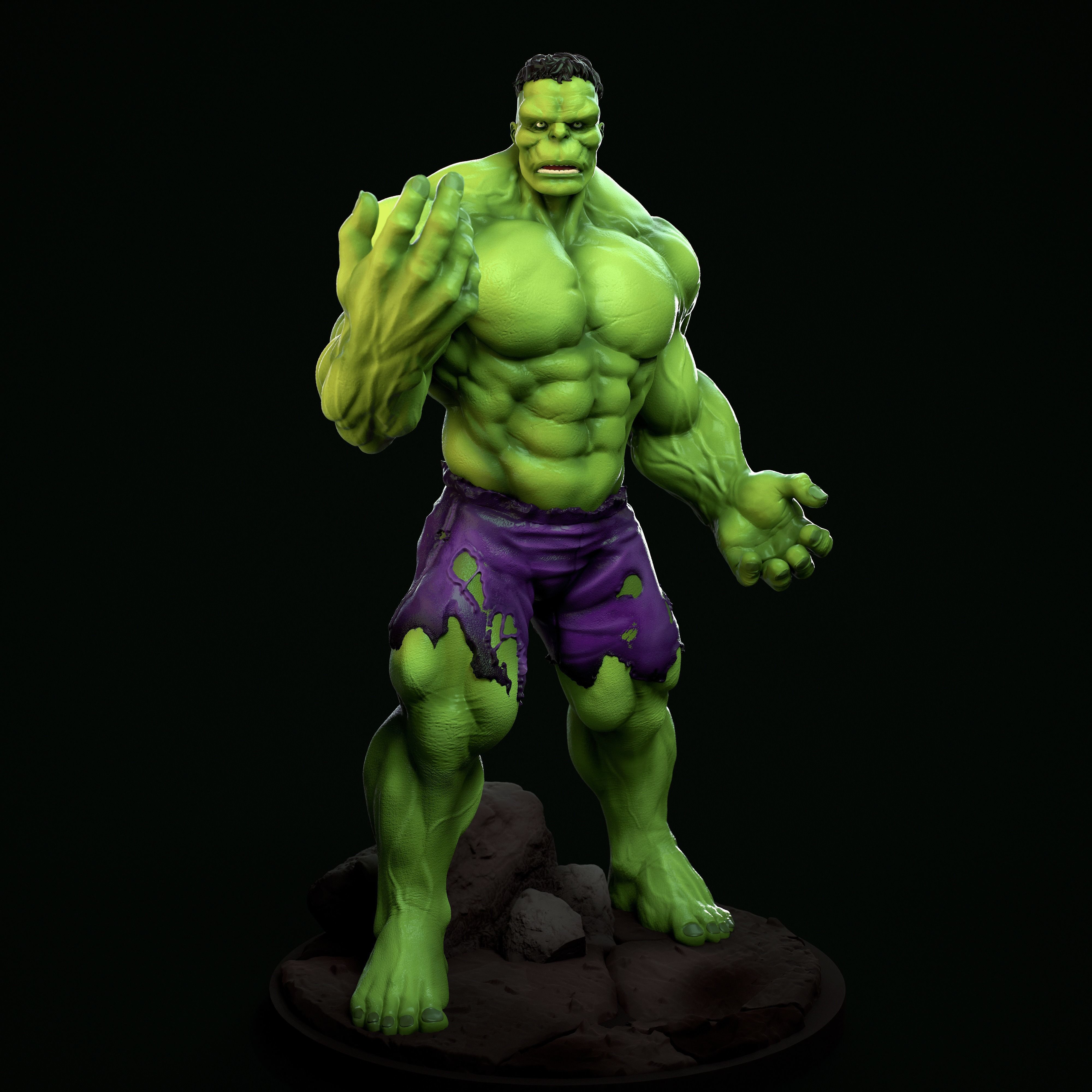 MARVEL - IMMORTAL HULK 3D print model 3D print model_0