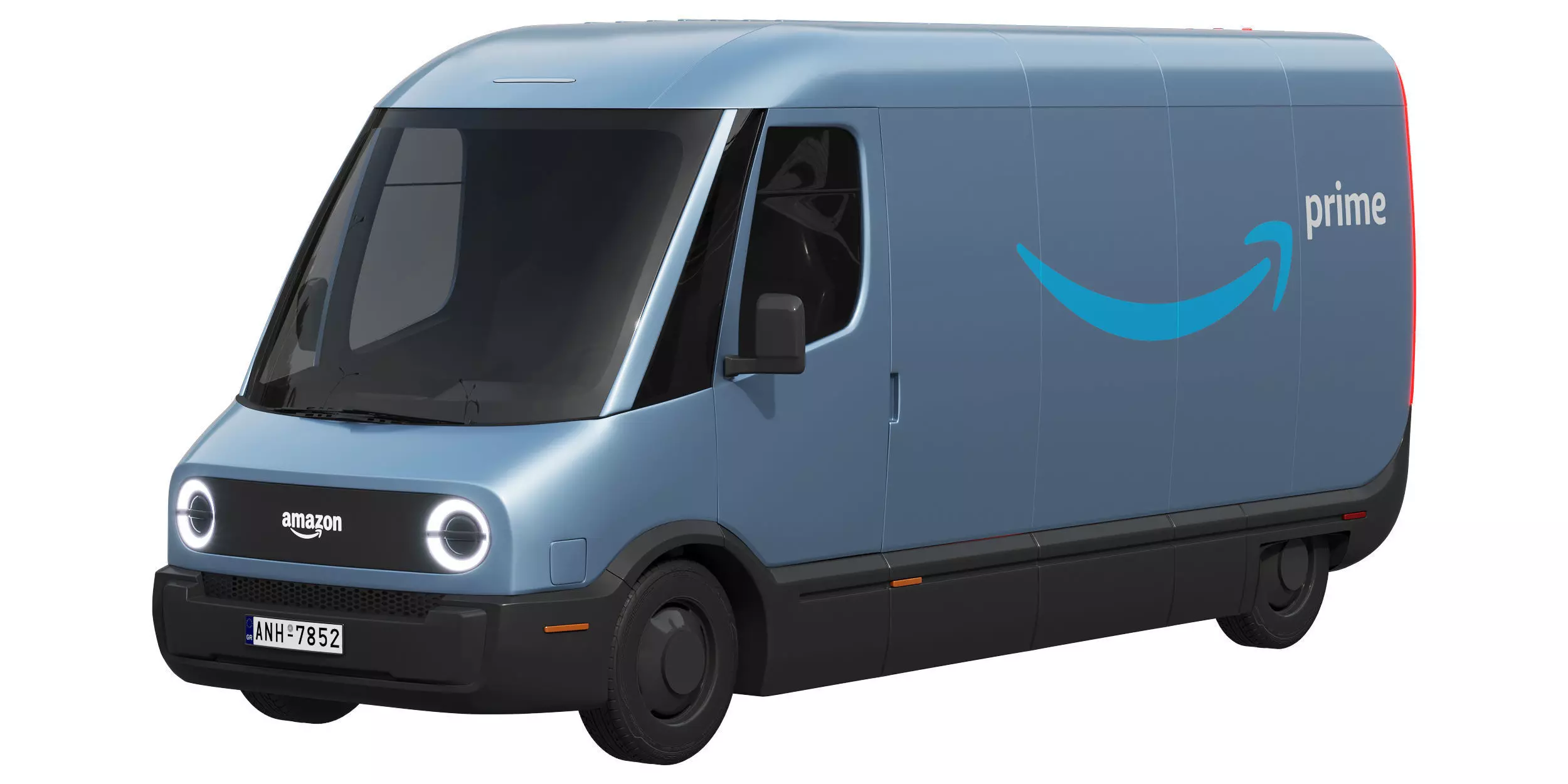 Amazon Electric Delivery Van 3D model_0