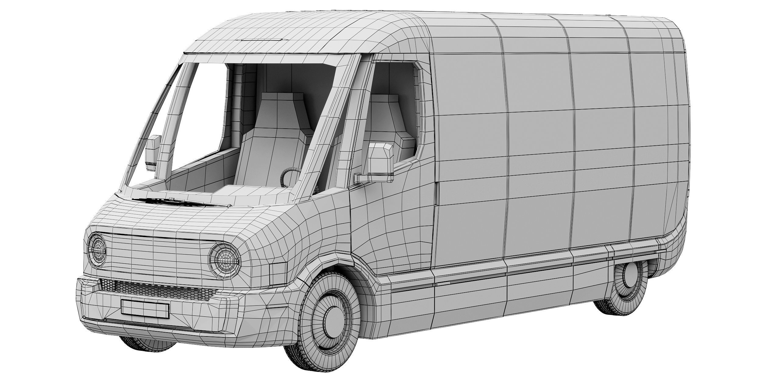 Amazon Electric Delivery Van 3D model_13