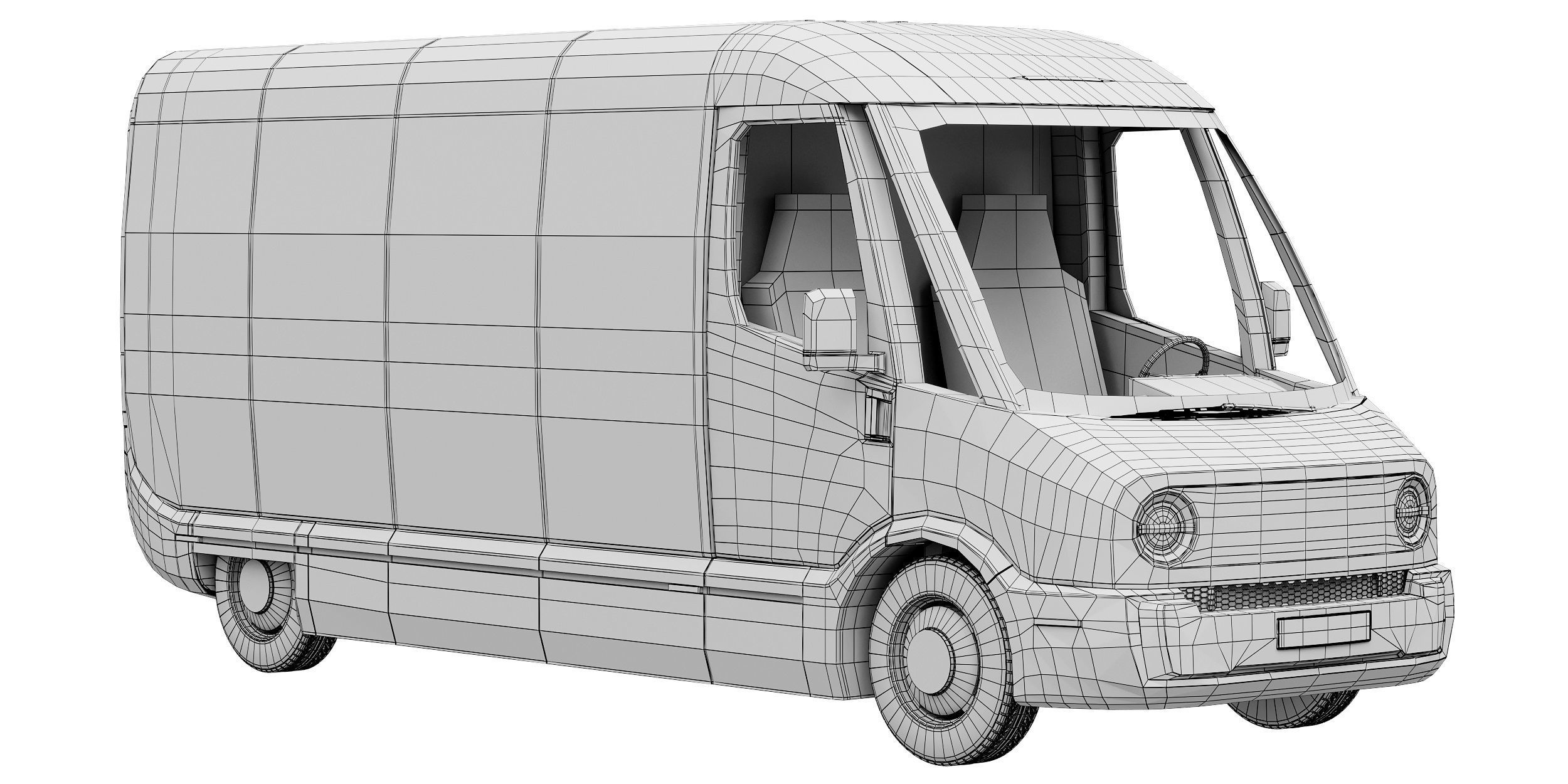Amazon Electric Delivery Van 3D model_14