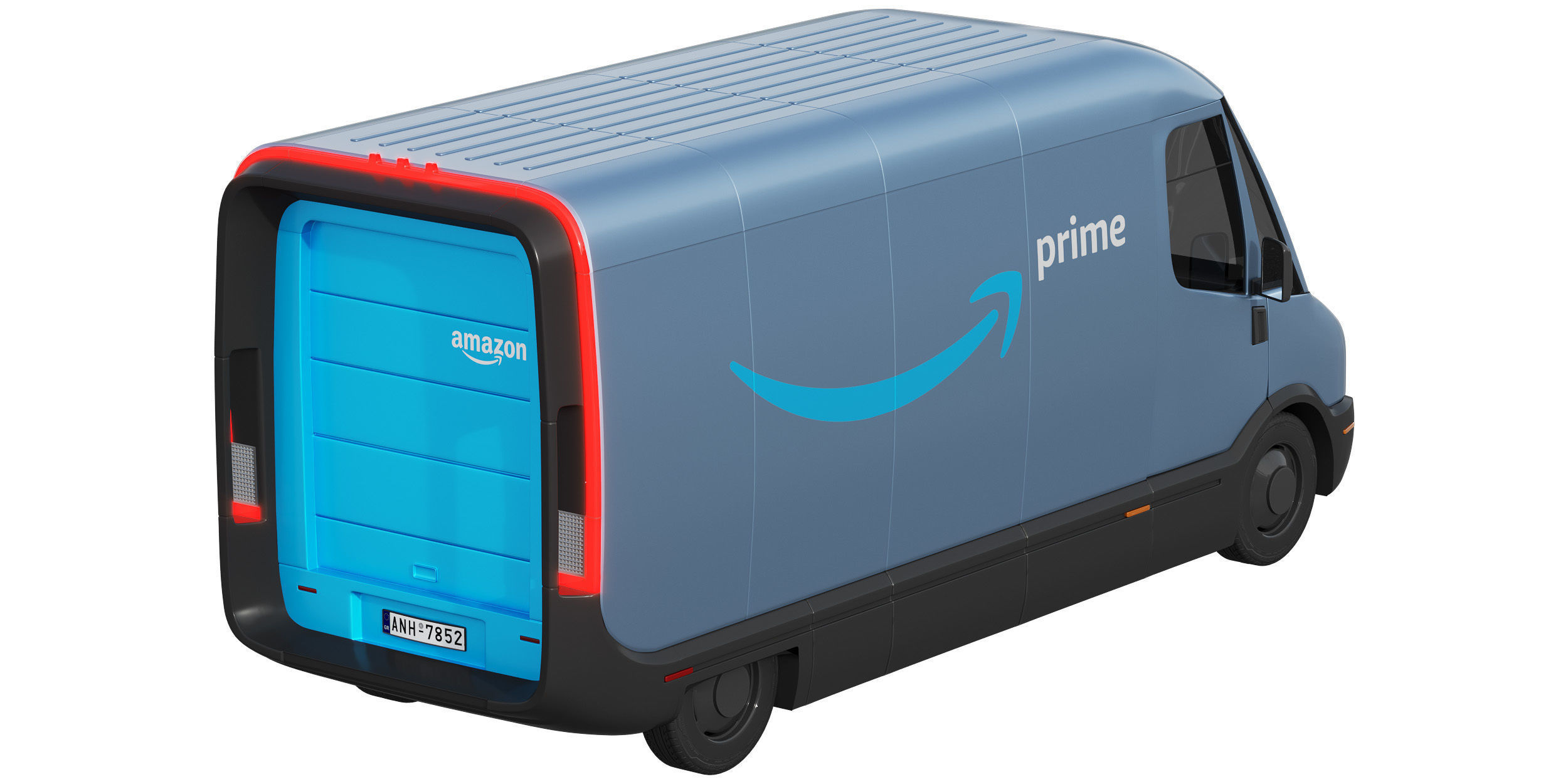 Amazon Electric Delivery Van 3D model_4