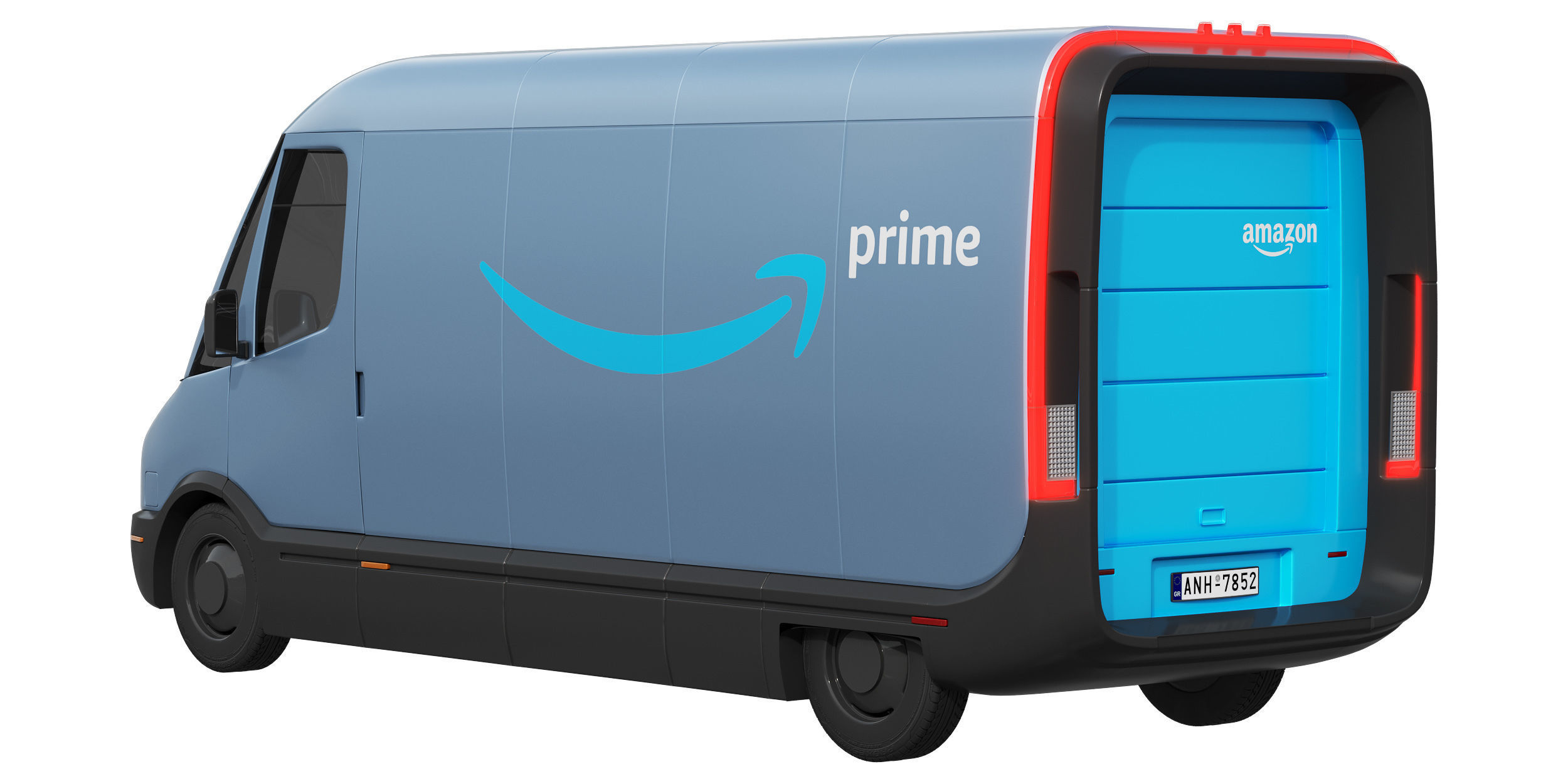Amazon Electric Delivery Van 3D model_2