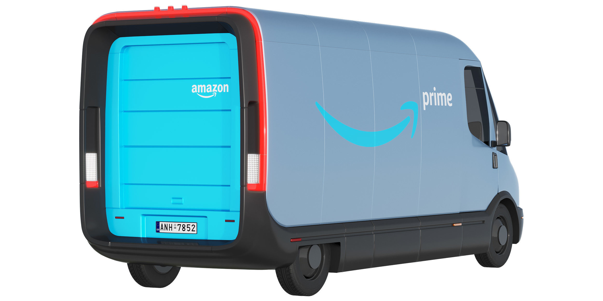 Amazon Electric Delivery Van 3D model_3