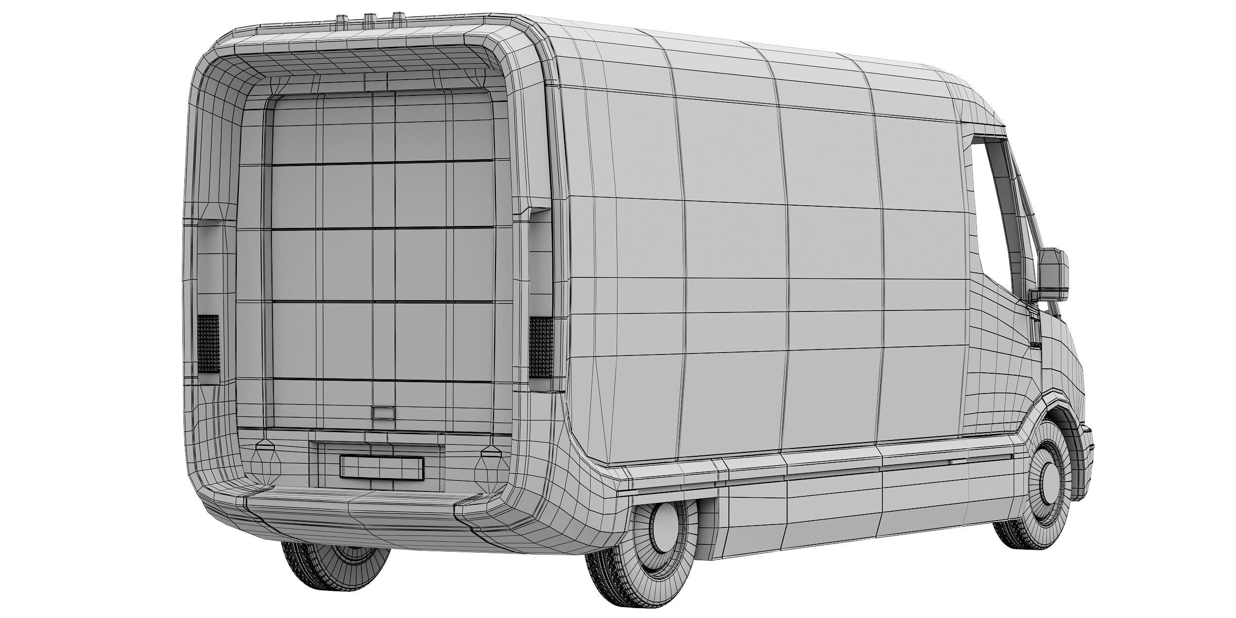 Amazon Electric Delivery Van 3D model_16