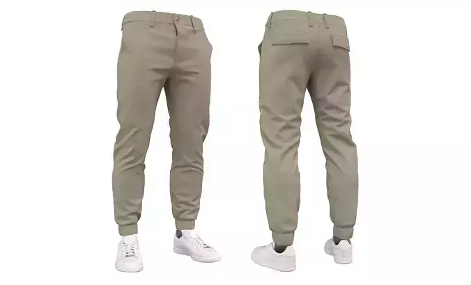 Mens Joggers Pants - Marvelous Designer 3D model