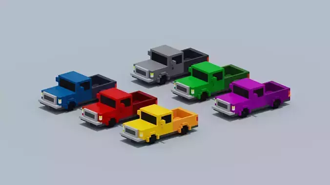 Voxel Pickup Truck Collection