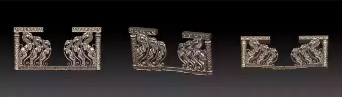 Kalka three pillars in shape of letter h