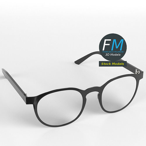 Glasses Boston 3D model