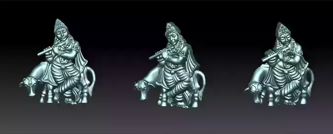 Lord Krishna  3D model