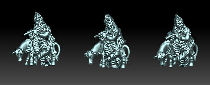 Lord Krishna  3D model