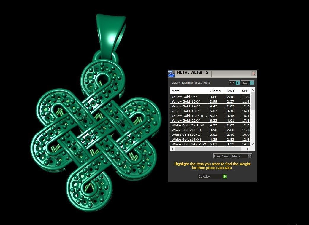 Celtic Pendants 3D print model_6
