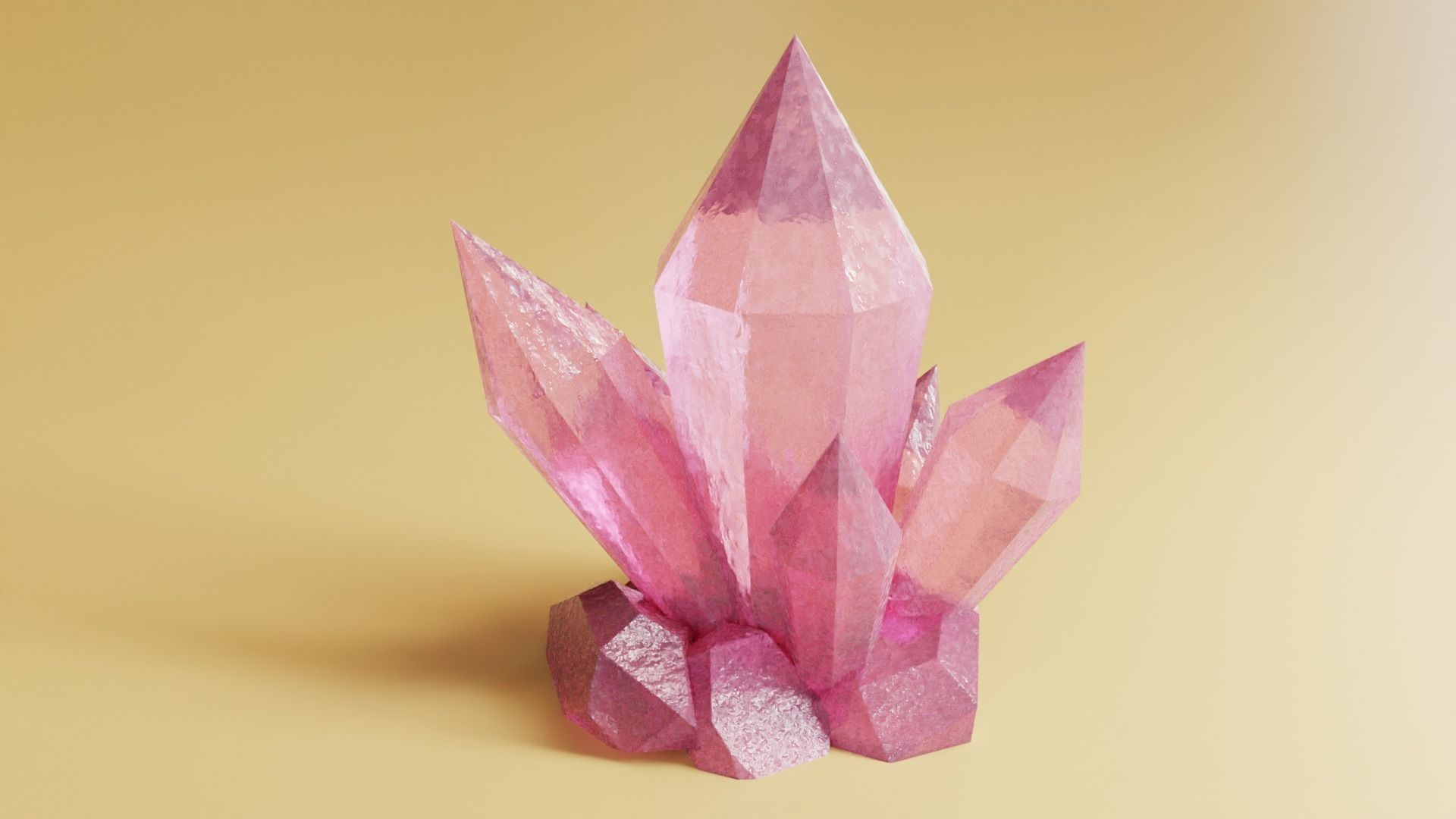 Crystal 3D model_4