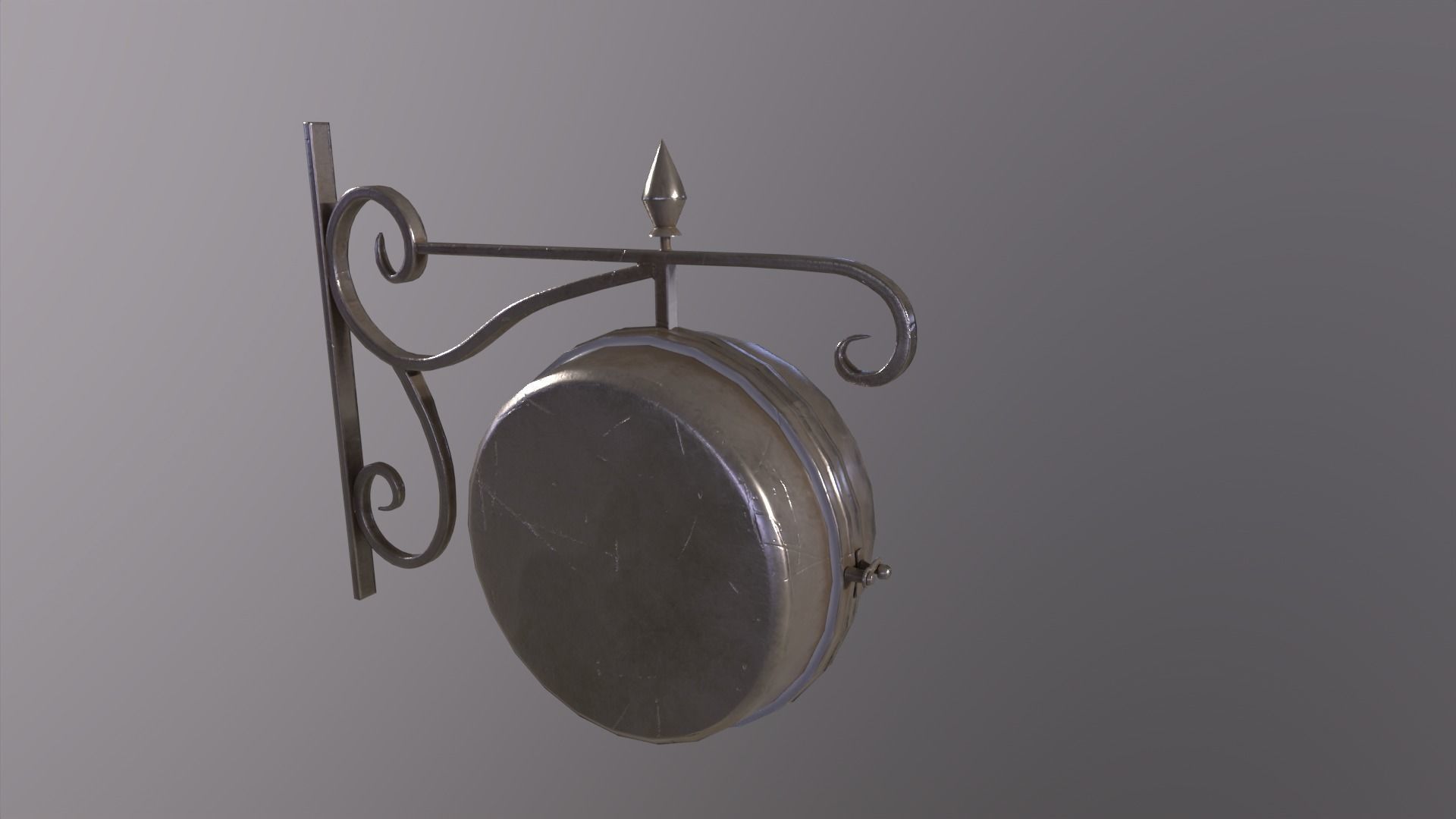 Wall Clock 3D model Free low-poly 3D model_2